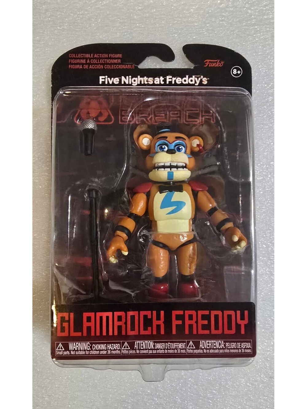 Funko Five Nights at Freddy's Security Breach GLAMROCK FREDDY Figure FNAF NIB